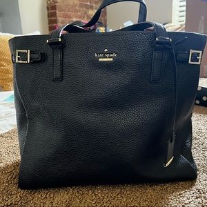 Kate Spade black leather bag